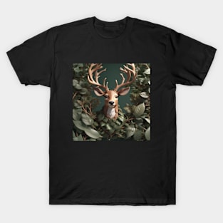 Deer in Leaves T-Shirt